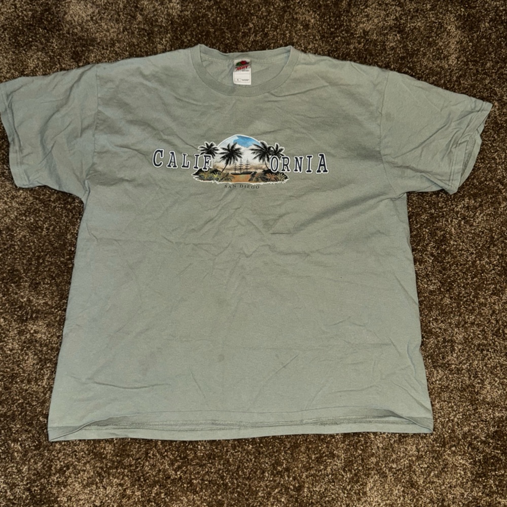 California Graphic Tee - Green